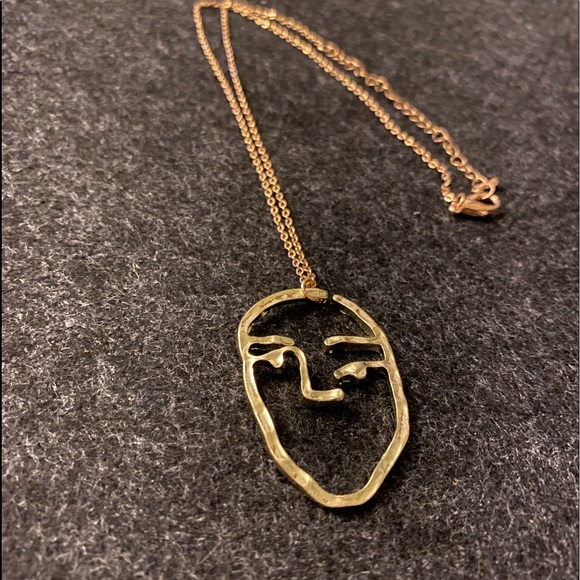 Abstract face necklace - Picture 4 of 8